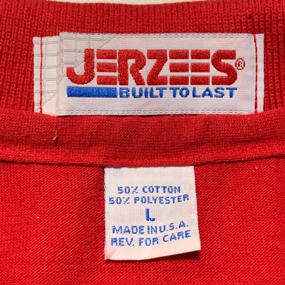 Vintage 90’s TJ’s Sports Garden, Wheeling, WV Red Short Sleeve Polo Shirt Large - Picture 8 of 8